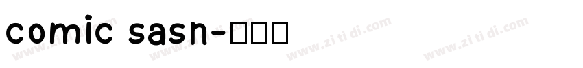 comic sasn字体转换